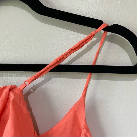 AEO Orange Ruffle tank top - Picture 7 of 8